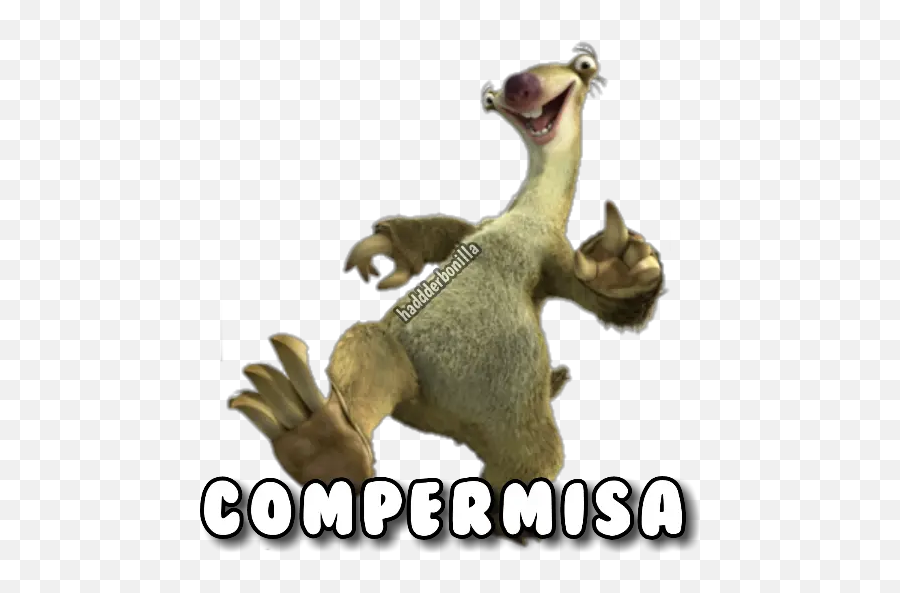 Sidage The Ice Stickers For Whatsapp - Sid Ice Age Emoji,Cual Es El Emoticon (k)