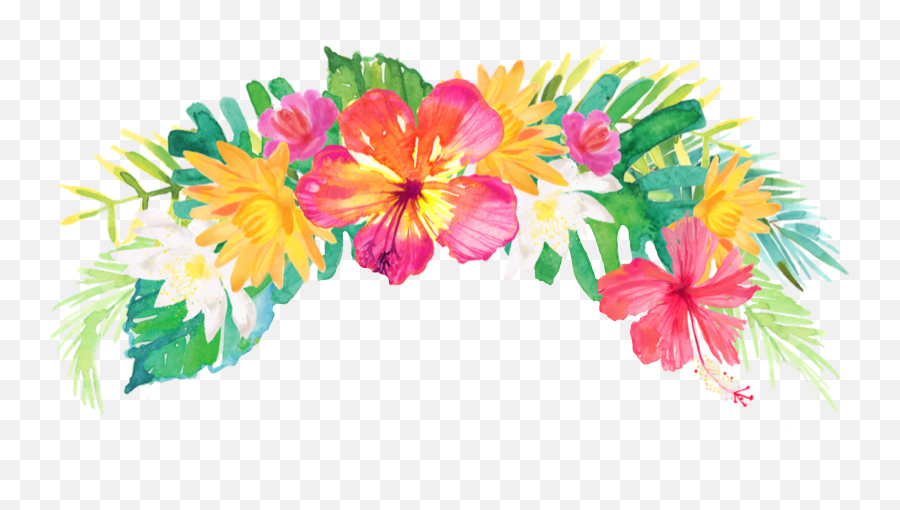 Tropical Sticker Clipart - Full Size Clipart 2726941 Tropical Flowers Clip Art Transparent Emoji,Tropical Drink Emoji