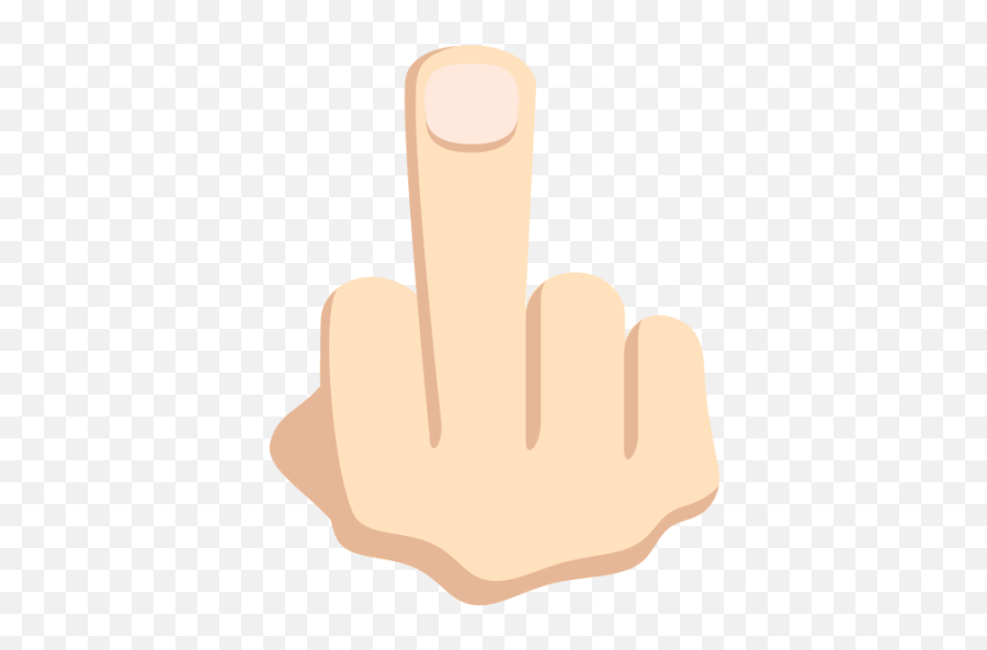 Middle Finger Extended Tone 1 - Middle Finger Extended Emoji,Finger Emojis Meaning