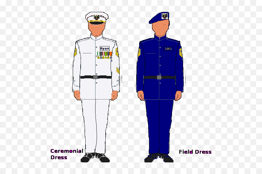 Your Soliders Apprence - Cartoon Png Of Full Air Force Uniform Emoji,Cap Padge Emoticon