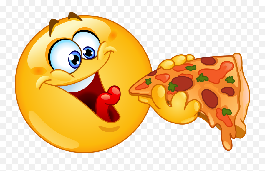 Pizza Eating Emoji Decal - Emoji Eating Pizza,Eating Emoji