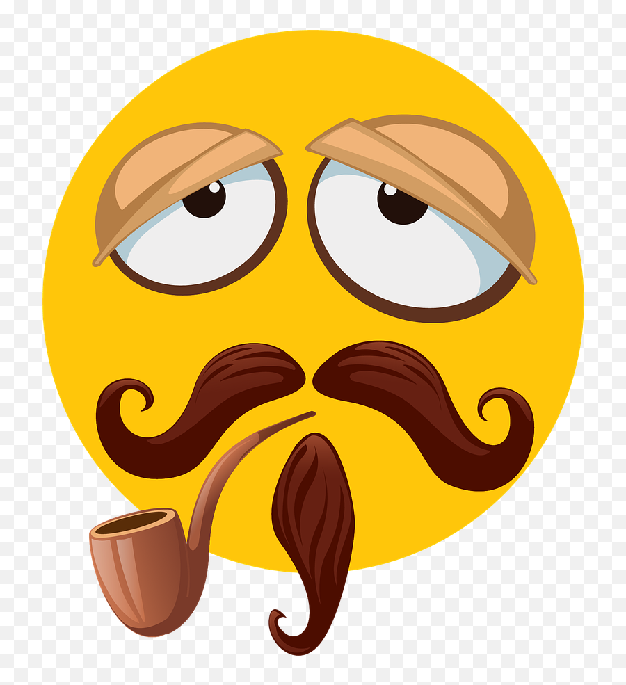 Mustache Beard Lazy Sleeping Smoking - Lazy Emoji,Images Of Cop Emojis With Sunglasses And Mustaches Beards