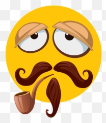 Mustache Beard Lazy Sleeping Smoking - Lazy Emoji,Images Of Cop Emojis With Sunglasses And Mustaches Beards