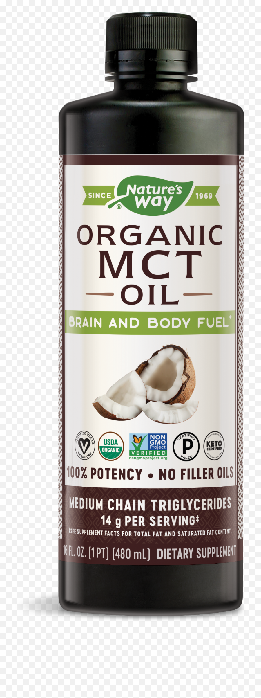 Natures Way Organic Mct Oil Brain - Way Mct Oil From Coconut Emoji,Magnifying-glass Emojis Suits Usa Clue