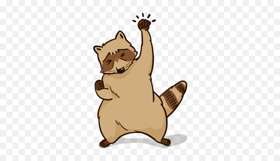 New Raccoon Whatsapp Stickers - Happy Emoji,Raccoon Emoticons Whatsapp