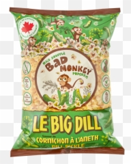 Large Format Popped Popcorn Bags - Bad Monkey Dill Pickle Popcorn Emoji,Popcorn Emoji With Feet