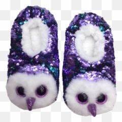 Ty Moonlight Sequin Slippers Glamour Girlz Central - Owl Beanie Boo Slippers Emoji,Emoji Slipper Socks