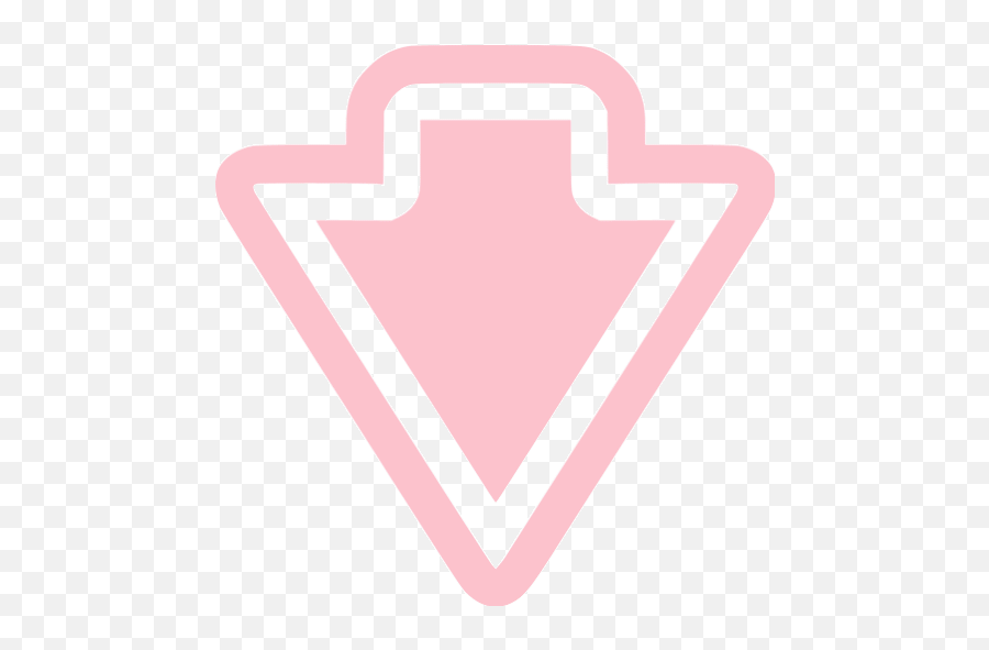 Pink Arrow Down Icon - Transparent Arrow Gif Pink Emoji,Down Arrow Sun Behind Cloud Emoji