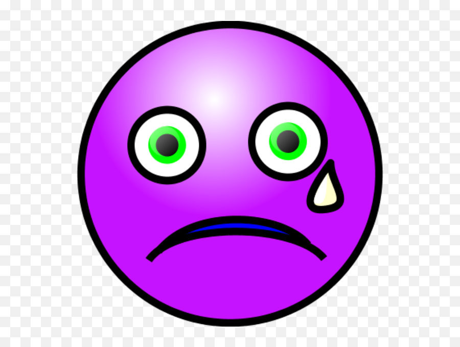 Crying Face Clipart - Smiley Purple Cry Png Download Clip Art Emoji,Shouting Emoji