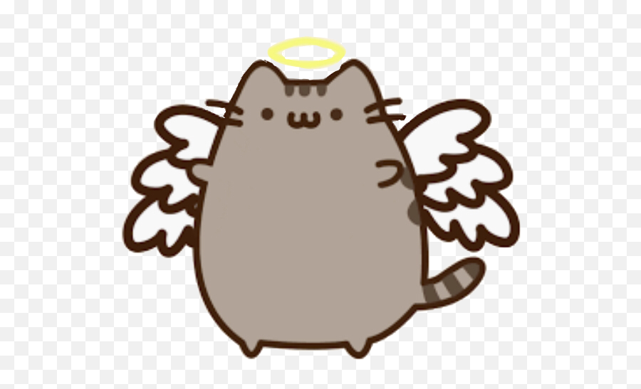 Pusheen Angel Halo Sticker - Pusheen Angel Emoji,Cat Halo Emoji