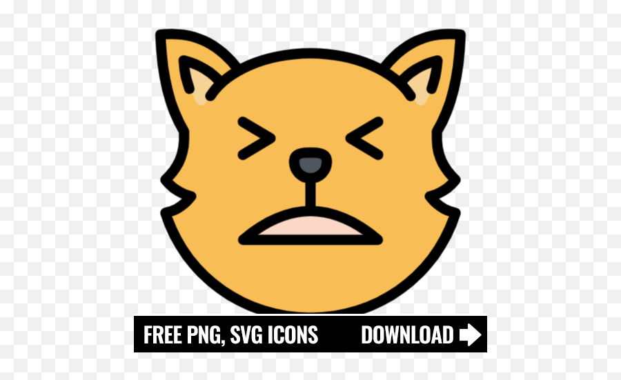 Free Cat Icon Symbol Download In Png Svg Format Emoji,Cat Mouth Emoticon