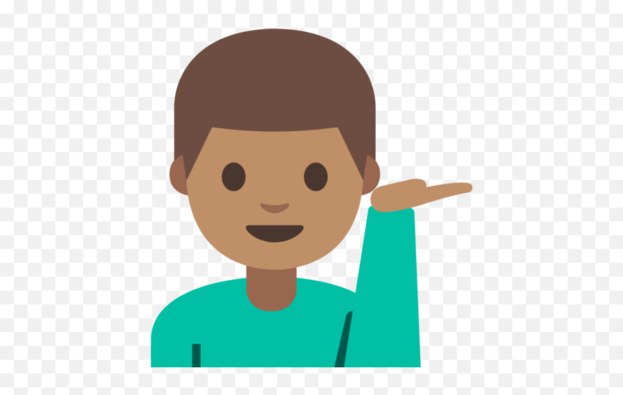 U200d Man Reporting With Raised Hand With Medium Skin Tone Emoji,Lifting Hands Up Emoticon