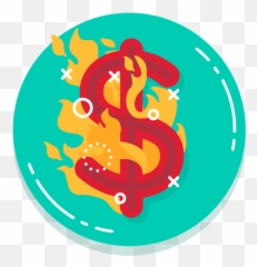 Dollar Burn Rate Icon Transparent Png U0026 Svg Vector Emoji,Emoji Star And Dollar