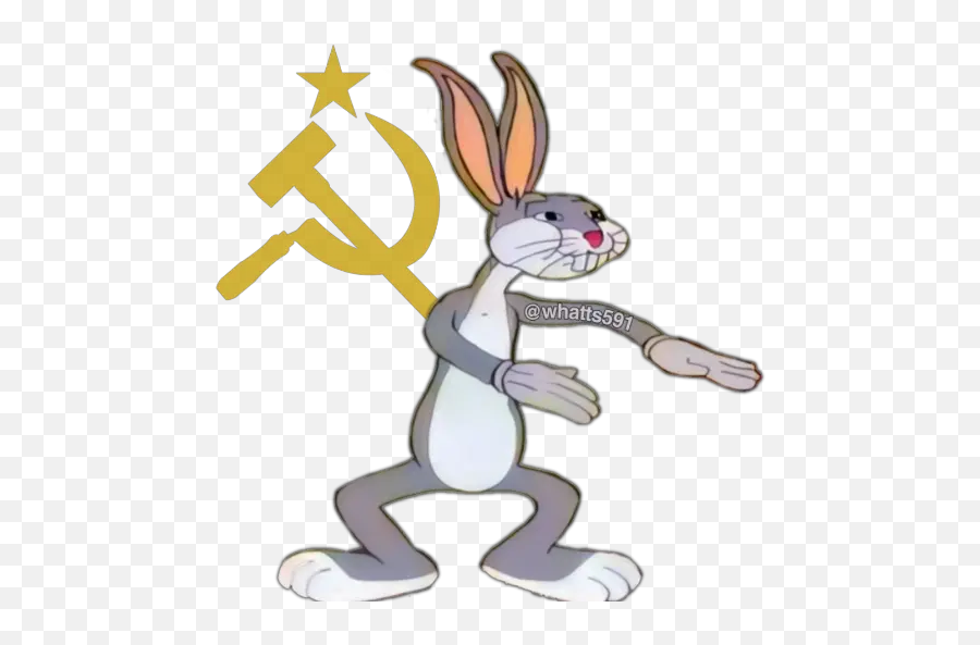 Bugs Bunny Comunista Stickers For Whatsapp - Animal Figure Emoji,Bugs Bunny Emoji