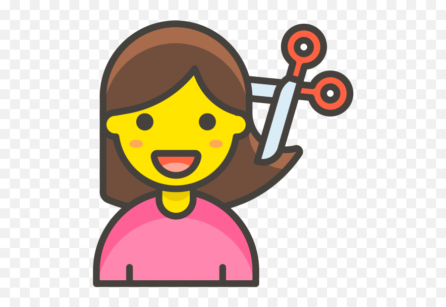 Woman Head Png - Woman Getting Haircut Emoji Emoji De,Head Emoji