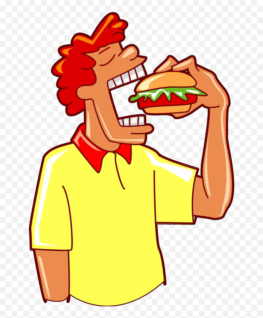 Free Cartoon Pictures Of Food Download Free Clip Art Free - Eating Clipart Emoji,Emoji Man Eater