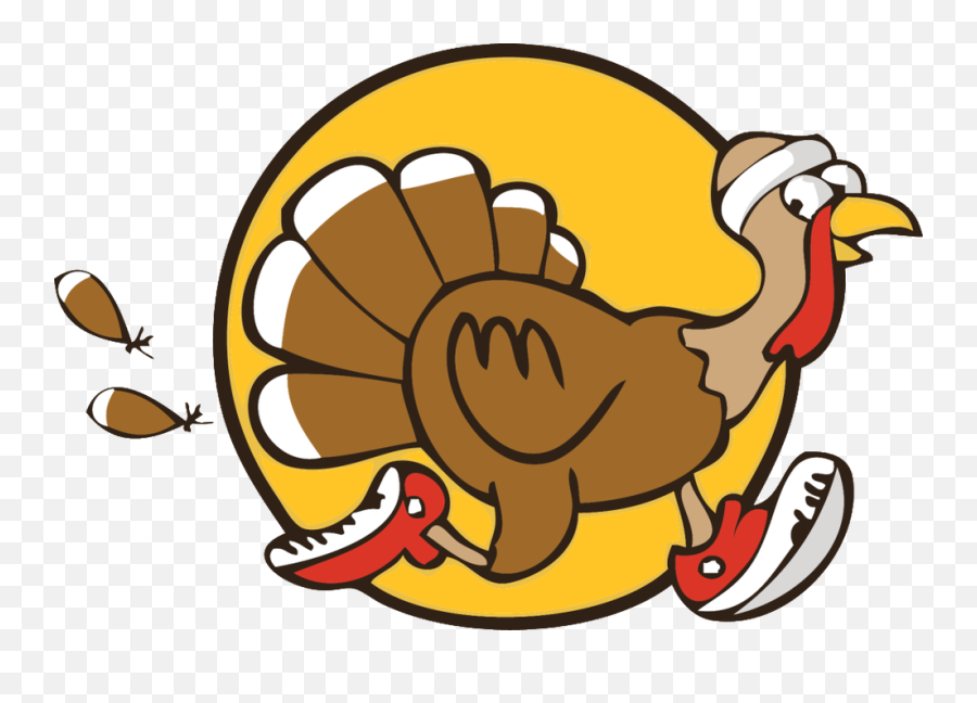 Clipart Turkey Race Clipart Turkey Race Transparent Free - Turkey Trot Png Emoji,Funny Thanksgiving Emoji