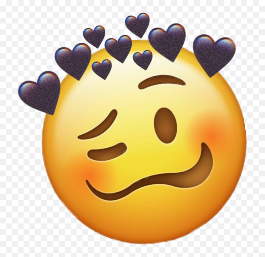 Emoji Heartd Sticker - Happy,Emoji Things