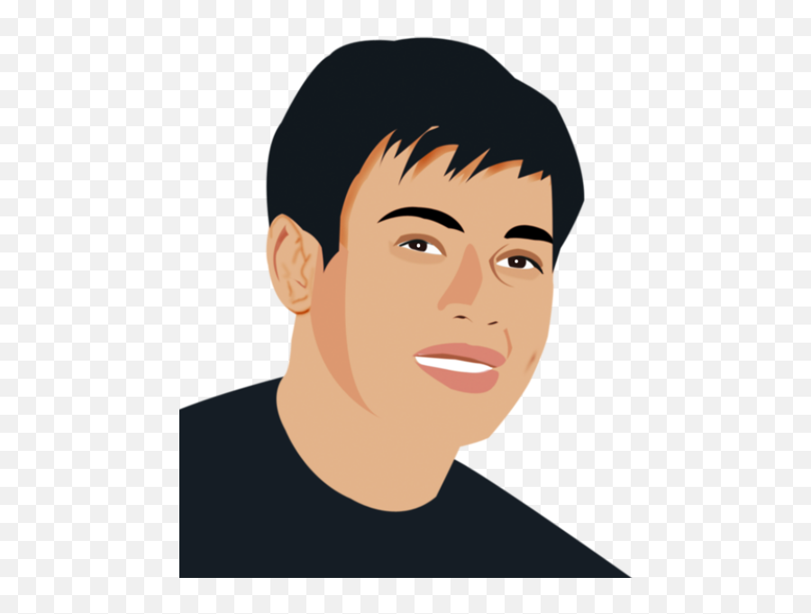 Self Portrait Clip Art - Handsome Cartoon Boy Face Emoji,Emoji Self Portrait
