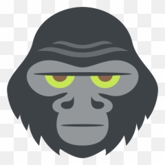 Gorilla Emoji Clipart - Gorilla Emoji,Gorilla Emoji