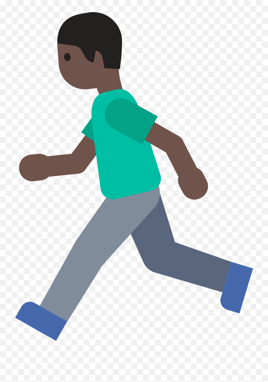 Download Hd Open - Boy Running Emoji Transparent Png Image Black Man Running Emoji,Boy Emoji