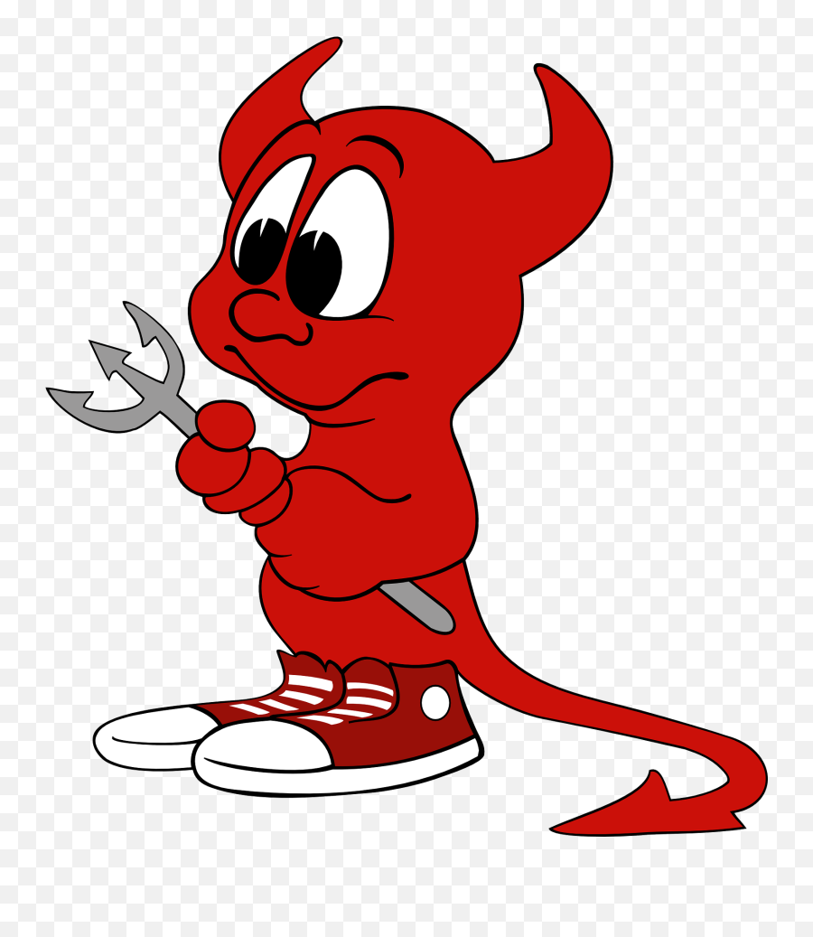Devil Red Demon Drawing - Cute Devil Clipart Emoji,Negative Emotions--devil