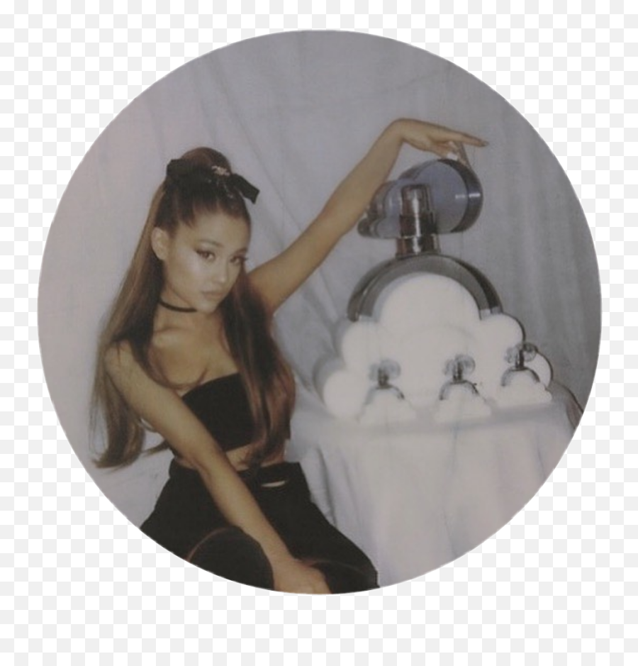 Cloud Ariana Grande Sticker - Ariana Grande With Perfume Emoji,Ariana Grande Cloud Emoji Dolman
