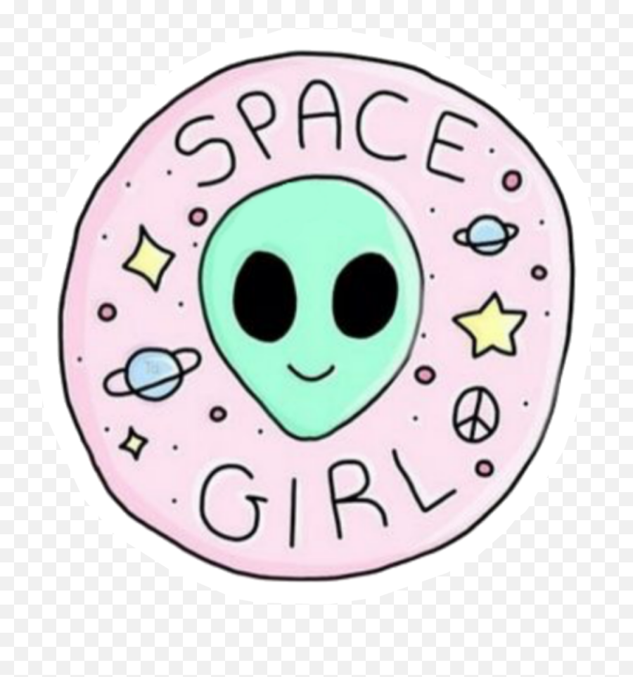Download Alien Marciano Marciam Space Tumblr Emoji Overlays - Marciano Png,Alien Emoji Png