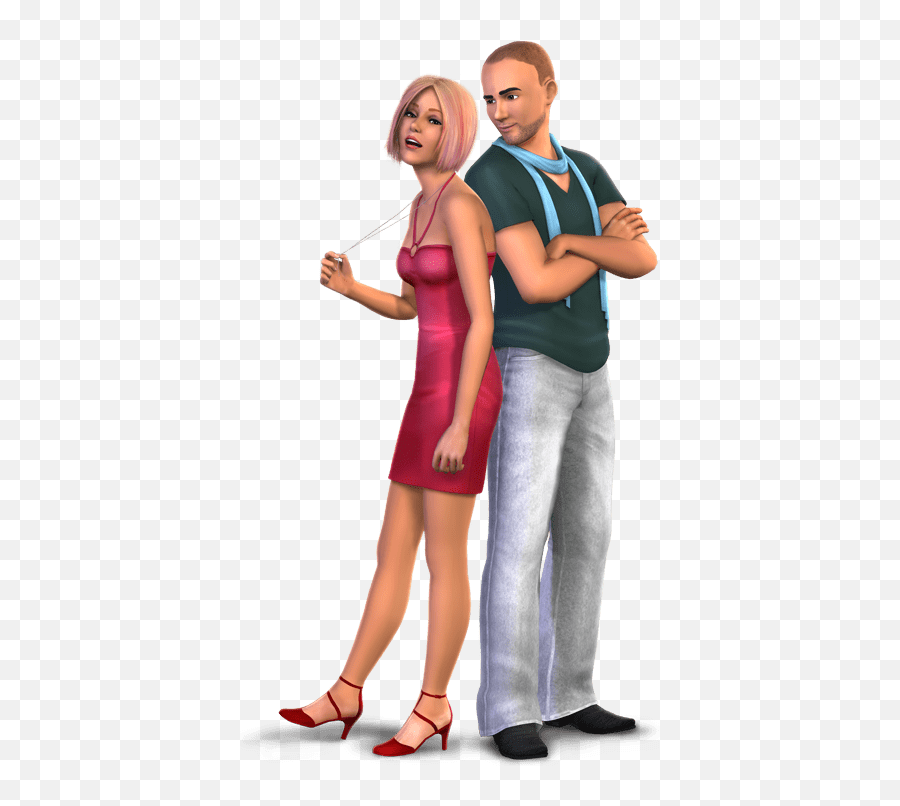 The Sims Couple Png Hd Transparent - Sims 2 Nurse Dress Emoji,Emojis For Sims 4