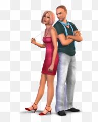 The Sims Couple Png Hd Transparent - Sims 2 Nurse Dress Emoji,Emojis For Sims 4