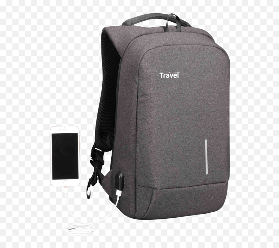 Travel Fusion Tamperproof Backpack - Plecak Na Laptop Business Emoji,Black Emoji Backpack