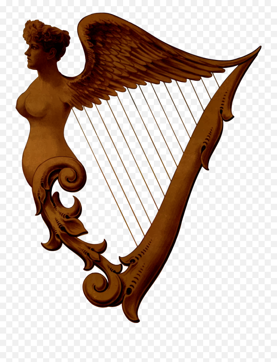 Harp Clipart Full Size Harp Full Size - Irish Harp Png Emoji,Irish Harp Emoticon
