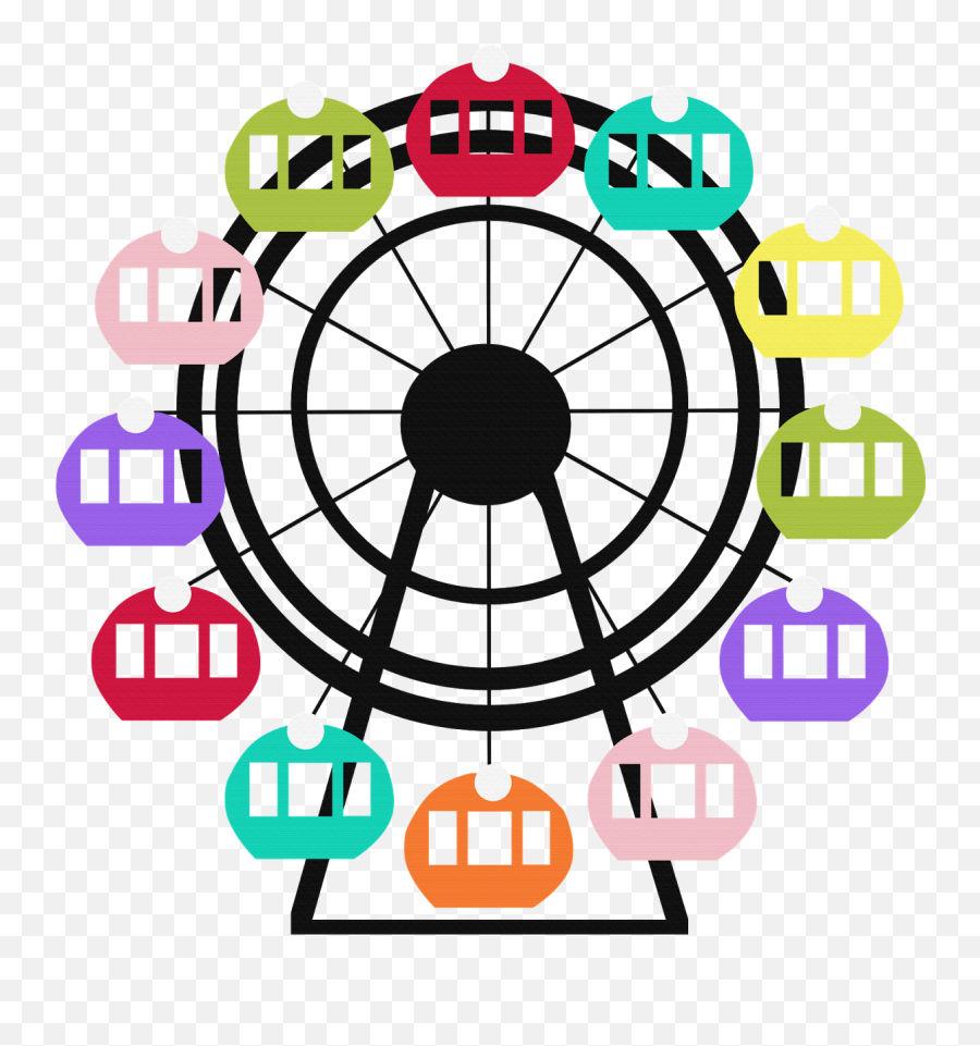 Ferris Wheel Clipart Png Transparent Cartoon - Jingfm Ferry Wheel Png Vector Emoji,Ferris Wheel Emoji