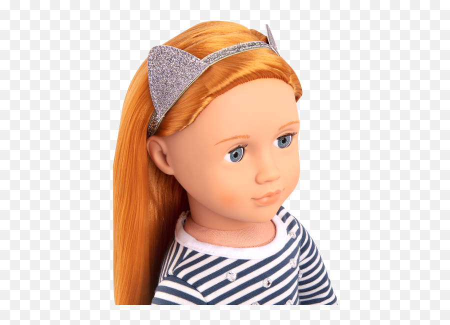 Arlee Doll - Our Generation Arlee Emoji,Cat Ear Headband Emotion