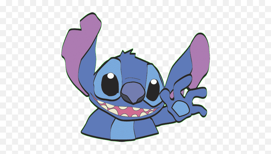 Hello Friends Have Some Atj Stickers - Stitch Transparent Gif Hi Emoji,Hi Emoticon Gif