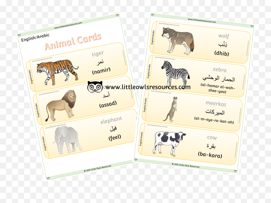 Free Dual Language - Malay Words For Animal Emoji,Arabic Parts Emotion