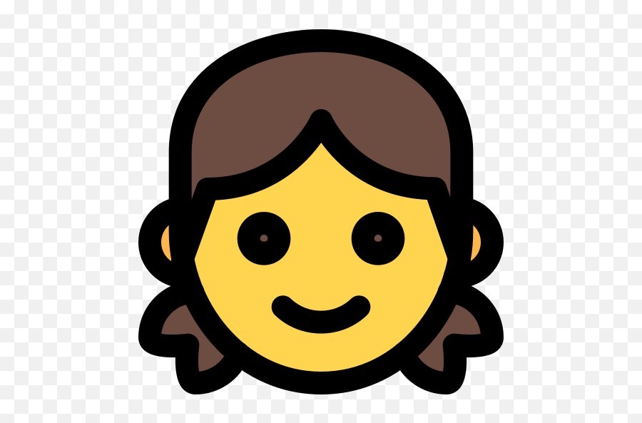 Little Girl - Menina Ícone Png Emoji,Messenger Emoticons Set