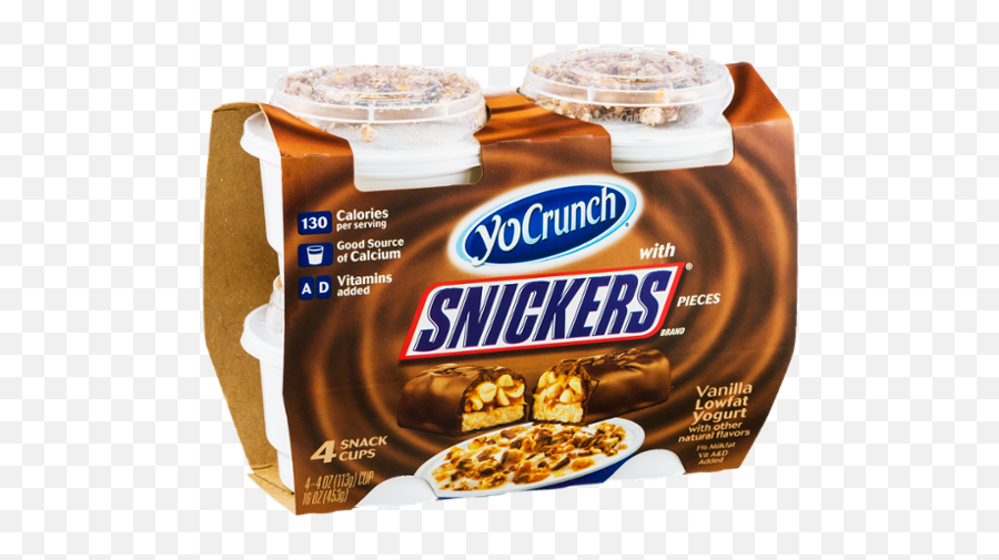Yocrunch With Snickers Vanilla Lowfat Yogurt - Snickers Emoji,List Of Emotions On Snickers