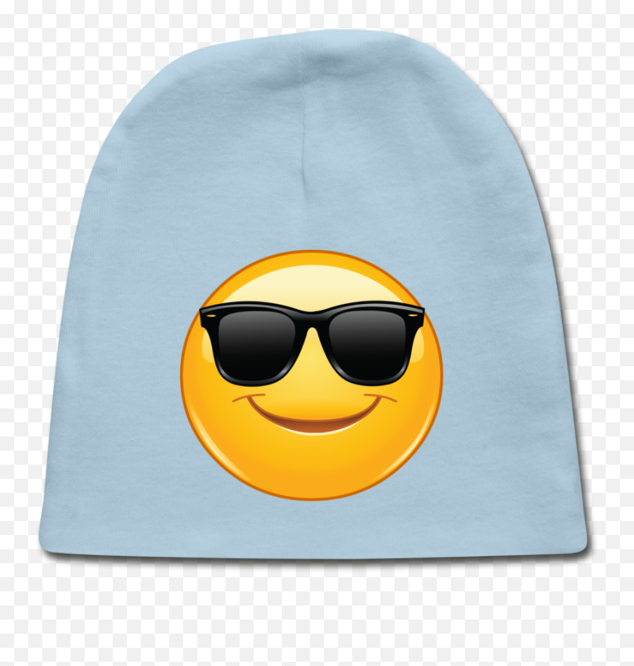 So Cool Smiley Face Baby Cap U2013 Elated Reunions - Happy Emoji,Cool It Emoticon