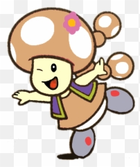 Toadette Cheeks Clipart - Super Mario Toad And Toadette Emoji,Tongue In Cheek Animated Emoticon