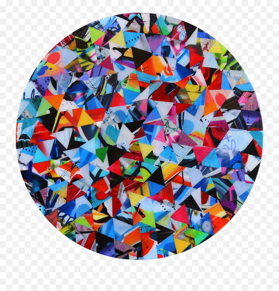 Colorful Round Photography And Resin Original Artwork Confetti 3 By Nicola Katsikis - Vertical Emoji,People's Emotions Photography