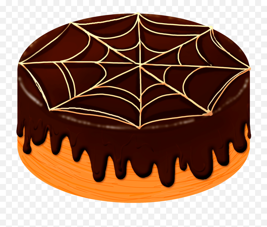 Halloween Cake Clipart - Kuchen Emoji,Chocolate Cake Emoji