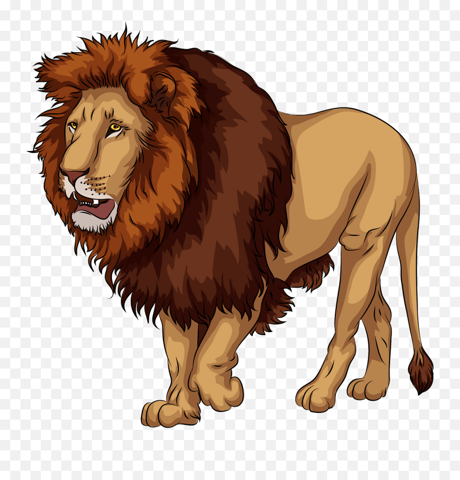 African Lion Clipart Free Download Transparent Png Creazilla Emoji,Lion Emoji Png
