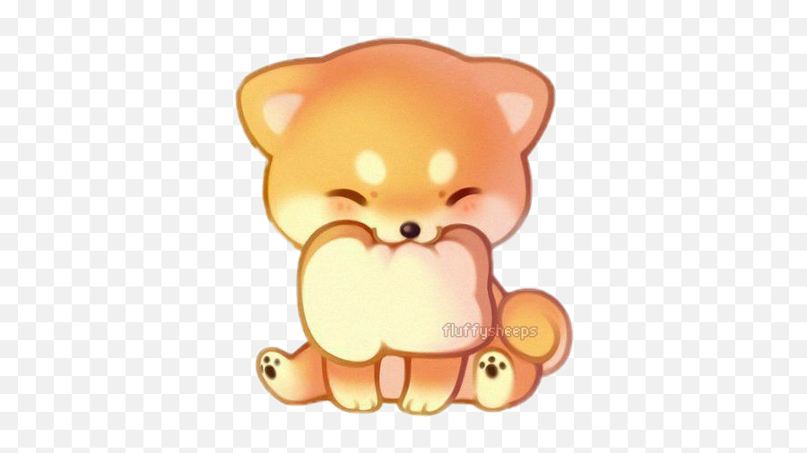 Chien Dog Shiba Shibainu Kawaii Sticker By Elakabane - Kawaii Stickers Shiba Inu Emoji,Shiba Emoji