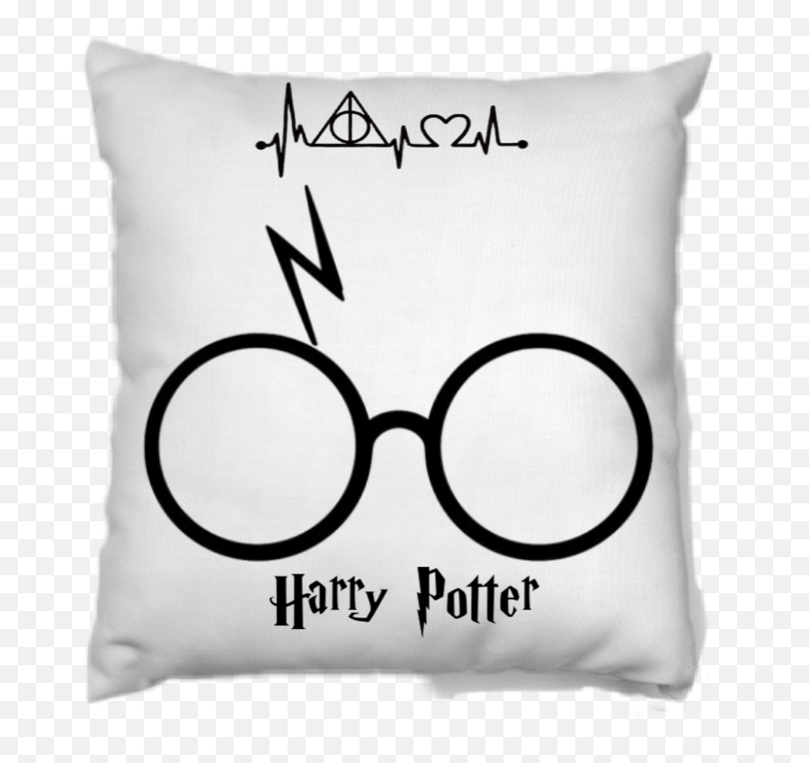 Pillow Sticker Challenge On Picsart - Harry Potter Glasses Logo Emoji,Emoji Pillow