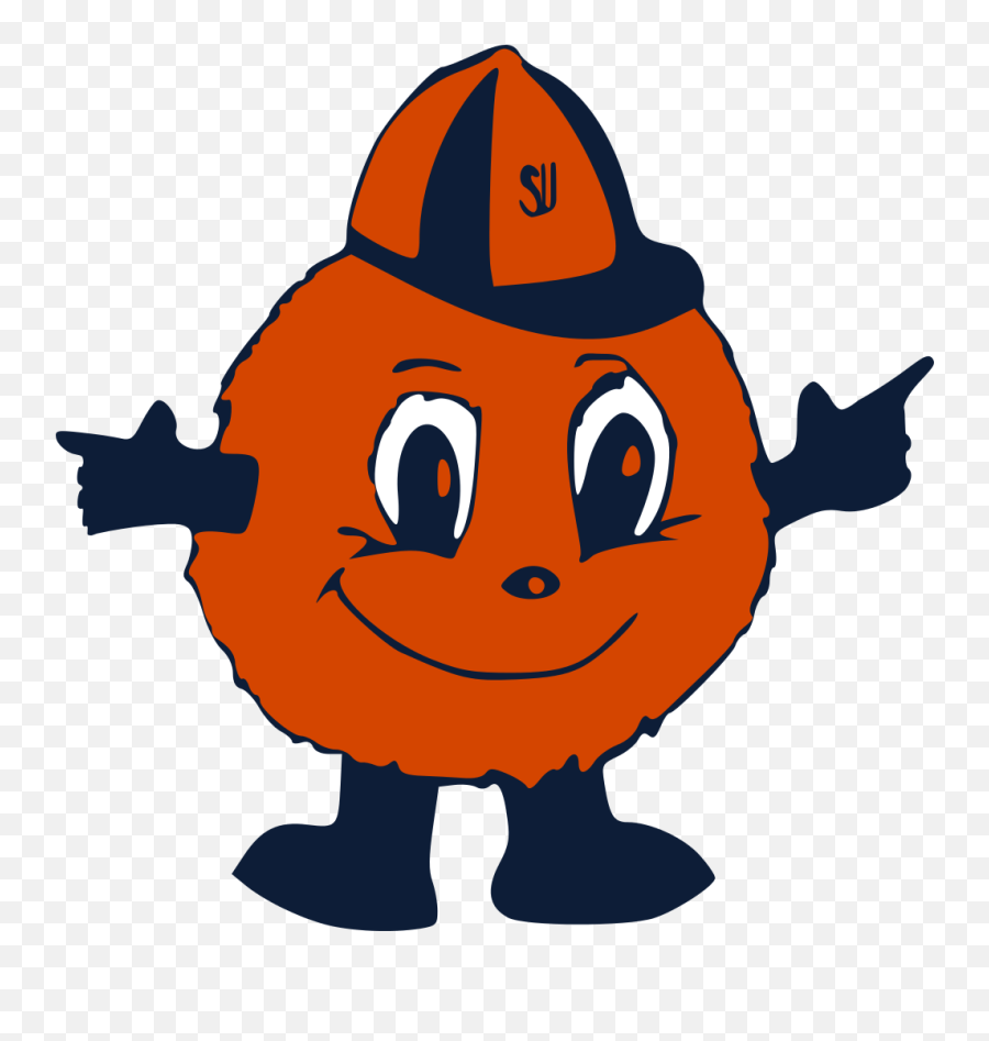 Otto The Orange Syracuse Orange Syracuse Mascot Mascot - Syracuse Orange Transparent Emoji,New York Rangers Emoji