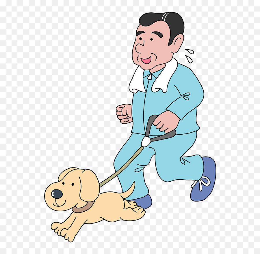 Man And Dog Jogging Clipart Free Download Transparent Png Emoji,Girl Dog Dog Emoji