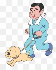 Man And Dog Jogging Clipart Free Download Transparent Png Emoji,Girl Dog Dog Emoji