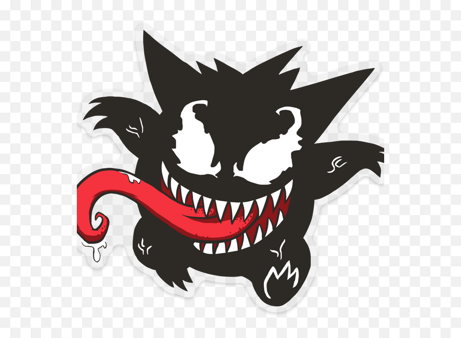 Vengar - Jumbo Decal Emoji,Emoji Fangs