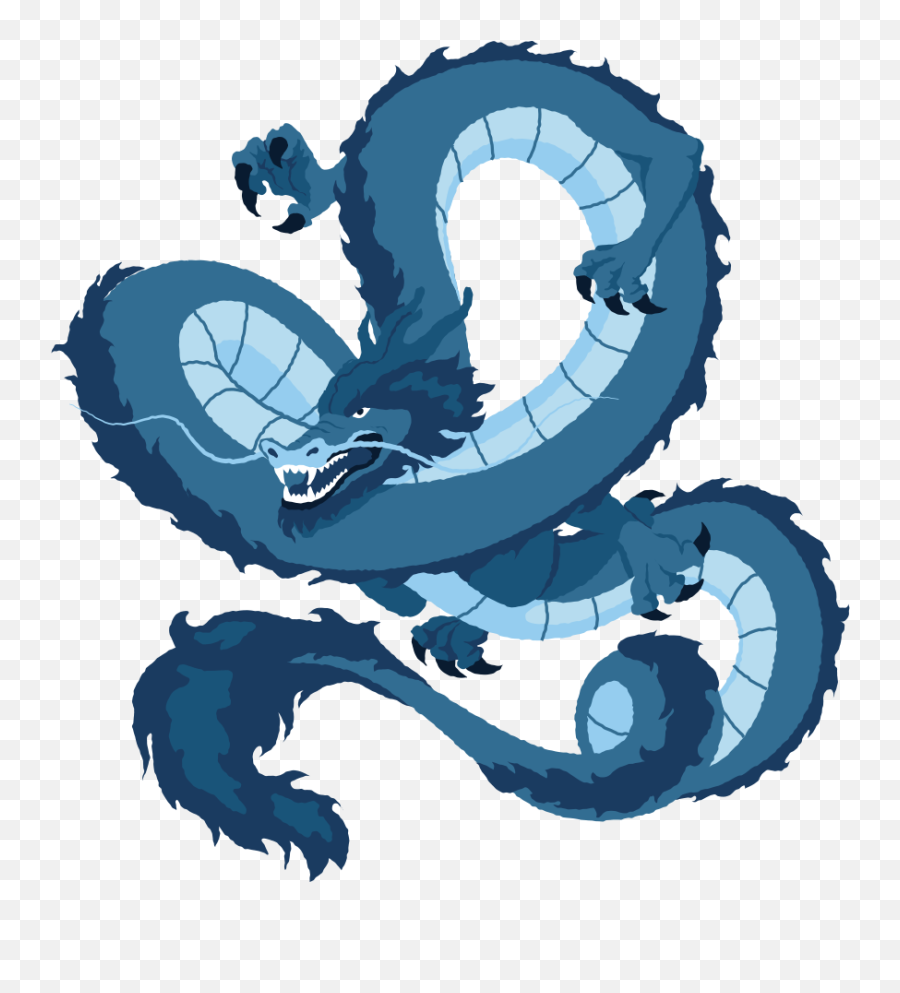 Chinese Flying Dragon Illustration In Png Svg Emoji,Dragon Hand Emoji